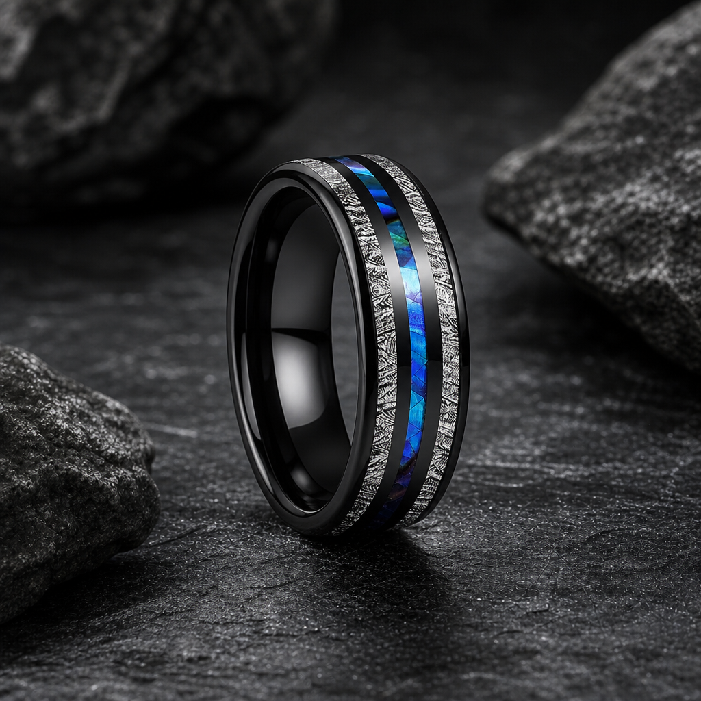 Andromeda ring — standing three-quarter on stone