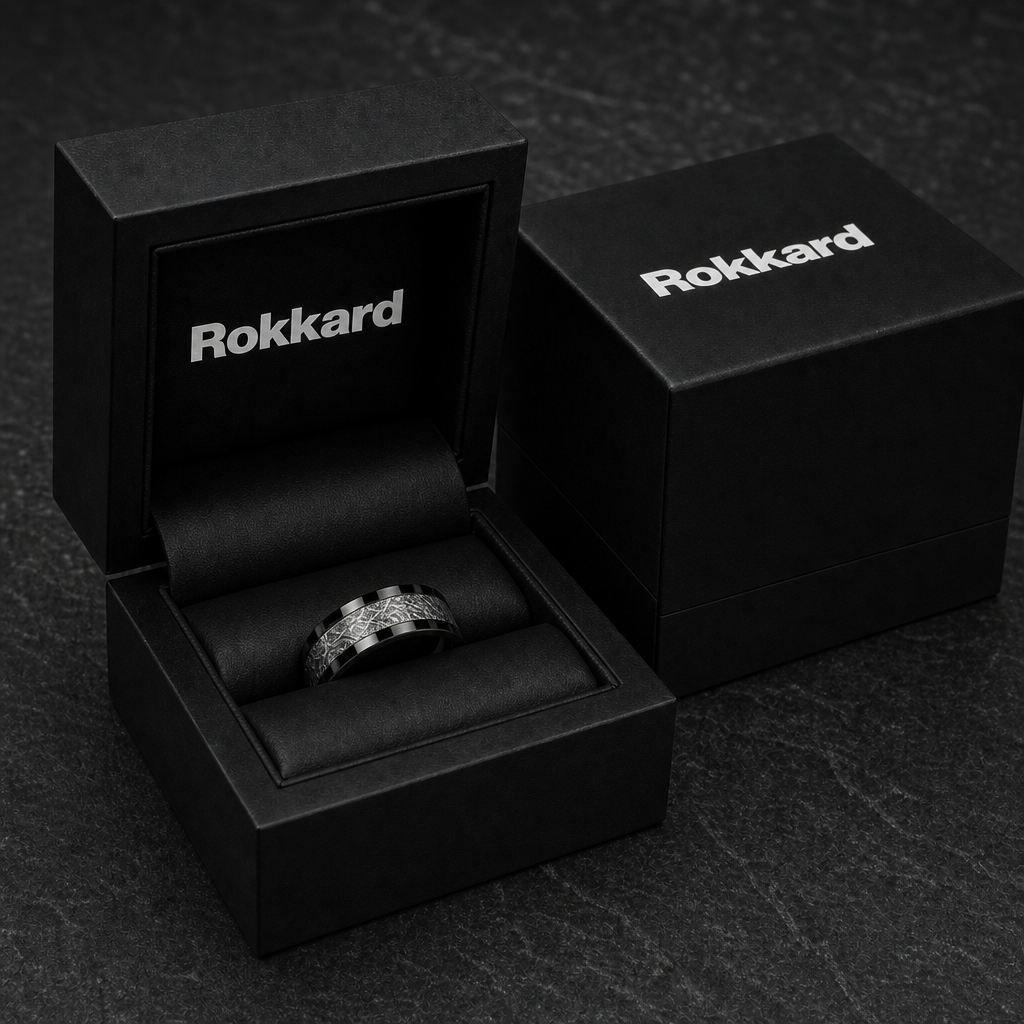Astro ring — in Rokkard wooden keepsake case