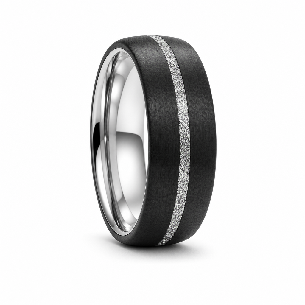 Comet ring — standing clean packshot on white