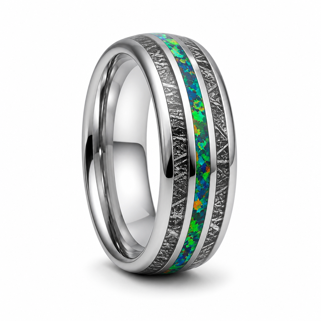Nebula ring — standing clean packshot on white